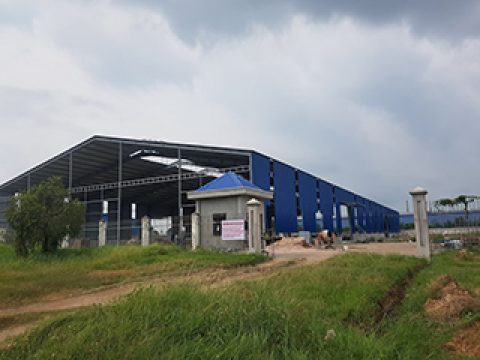 THIẾT KẾ NHÀ MÁY SẢN XUẤT BẰNG KHUNG THÉP TIỀN CHẾ TẠI BÌNH THUẬN