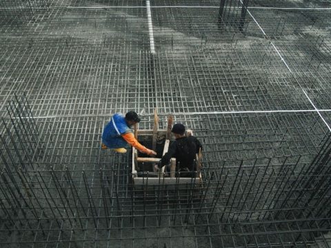Bố trí thép sàn một lớp đúng cách để thi công an toàn